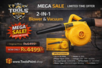 Pro'EKCO BL3006 Electric Air Blower  - 300W Copper Motor at 13,000 RPM | Ideal Dust Cleaner for Workshop