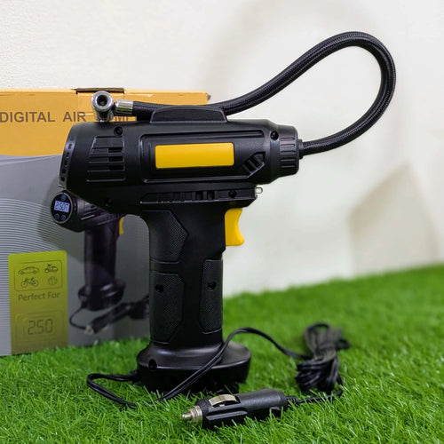 Digital Air Compressor for Car — 12V Portable Tyre  Inflator with LCD Display & Auto Shut-Off