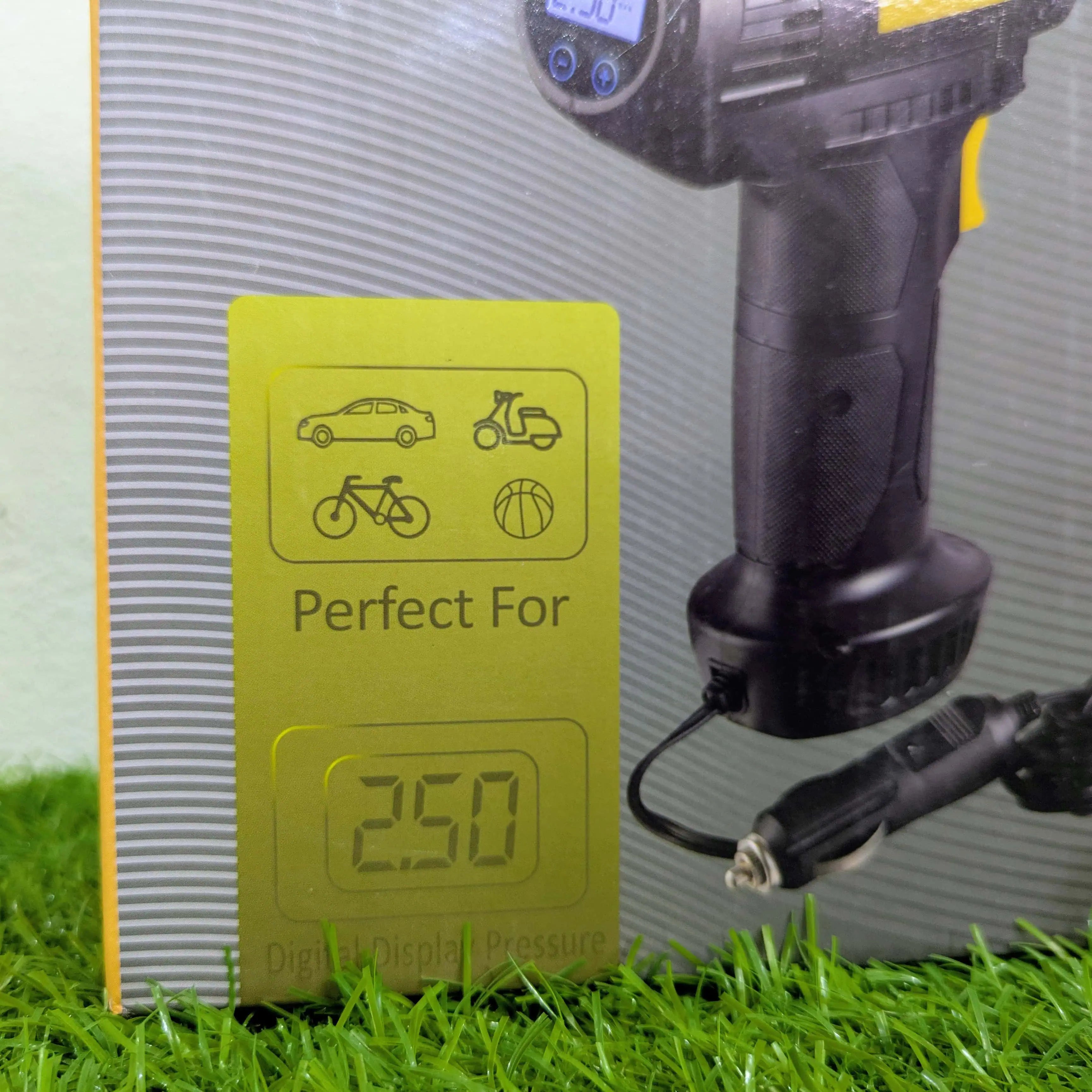 Digital Air Compressor for Car — 12V Portable Tyre  Inflator with LCD Display & Auto Shut-Off