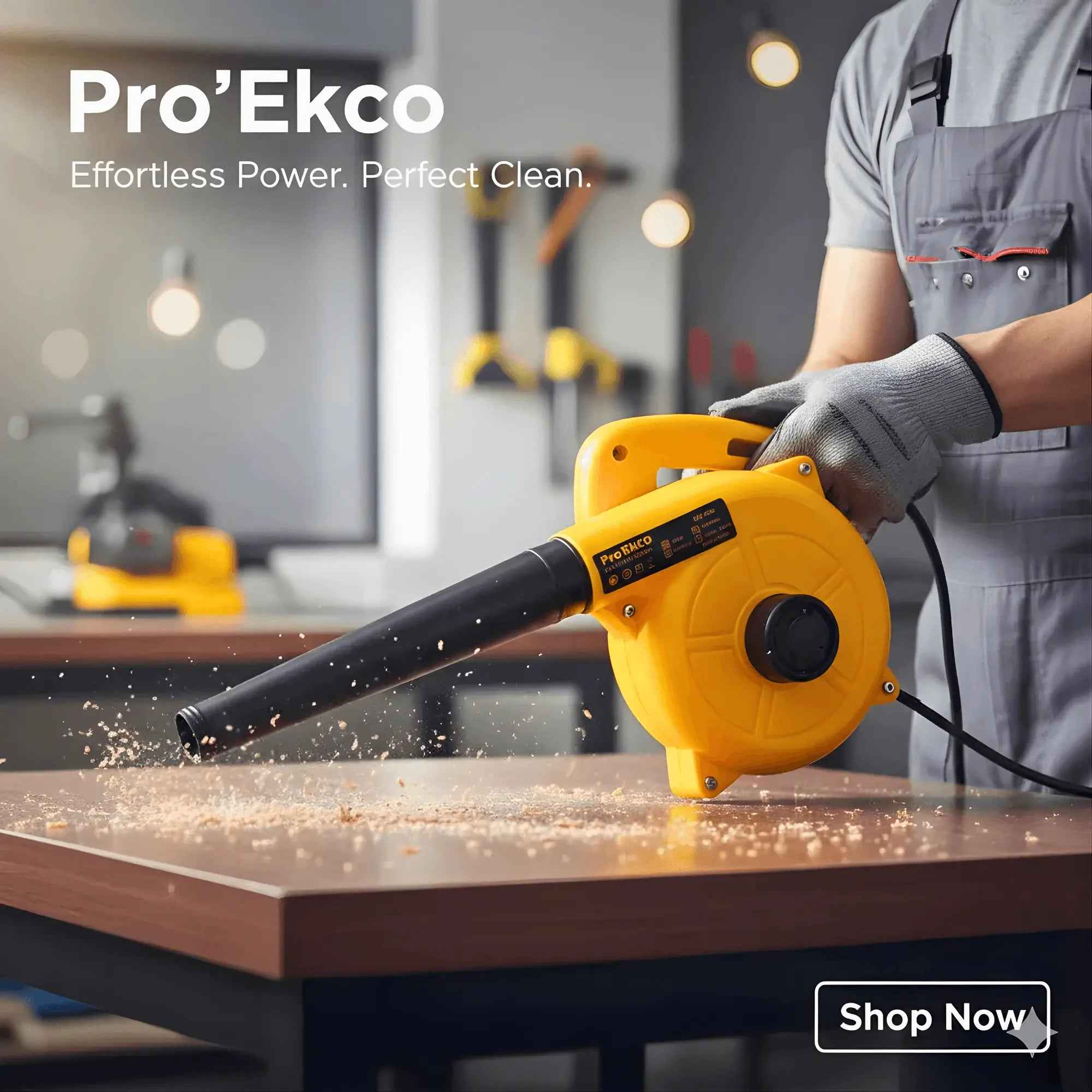 Pro'EKCO BL3006 Electric Air Blower  - 300W Copper Motor at 13,000 RPM | Ideal Dust Cleaner for Workshop