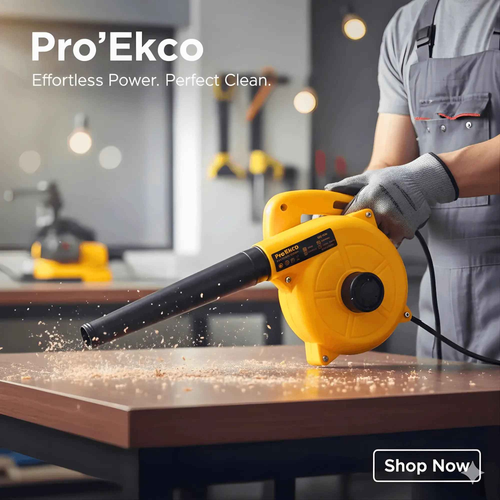 Pro'EKCO BL3006 Electric Air Blower  - 300W Copper Motor at 13,000 RPM | Ideal Dust Cleaner for Workshop
