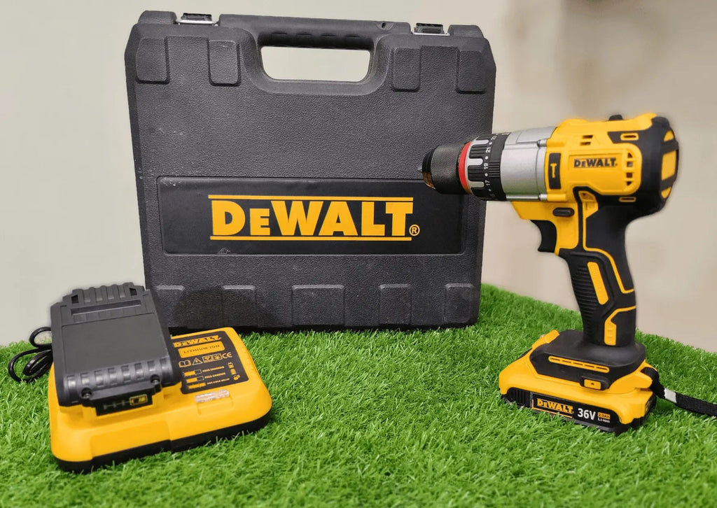 DeWalt 36V Hammer Drill | 42Nm Torque Concrete Crusher Pro Kit Tools Point